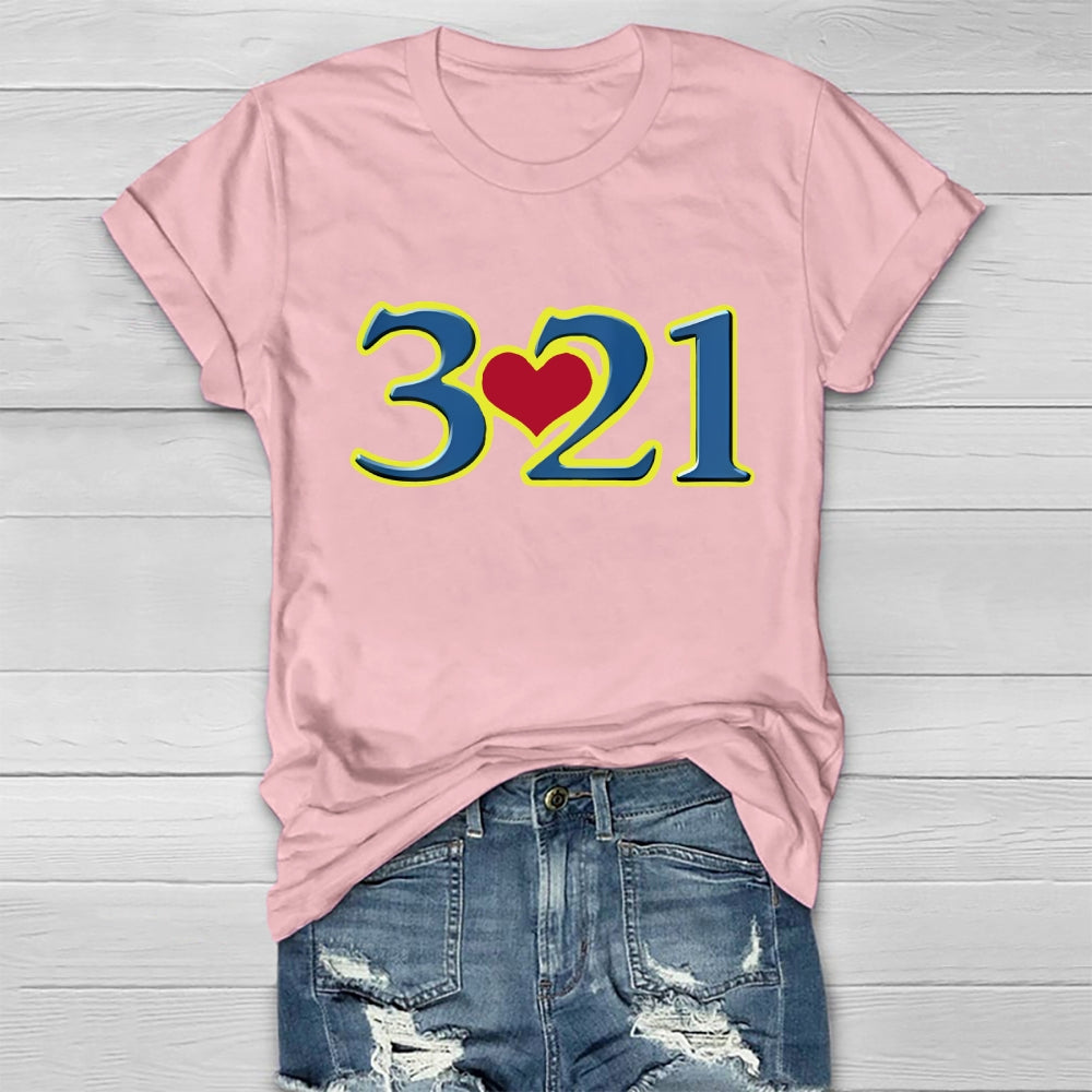 321 World Down Syndrome Day Healthwear T-shirt