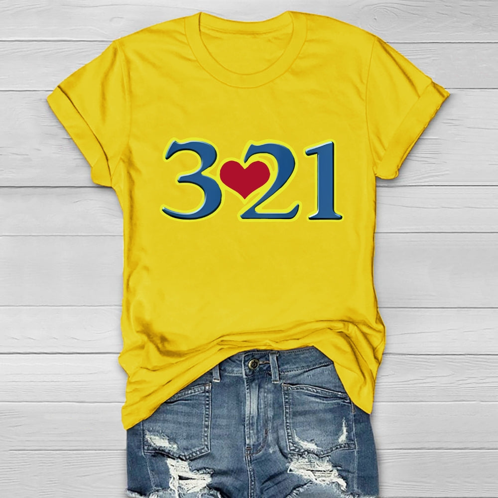 321 World Down Syndrome Day Healthwear T-shirt