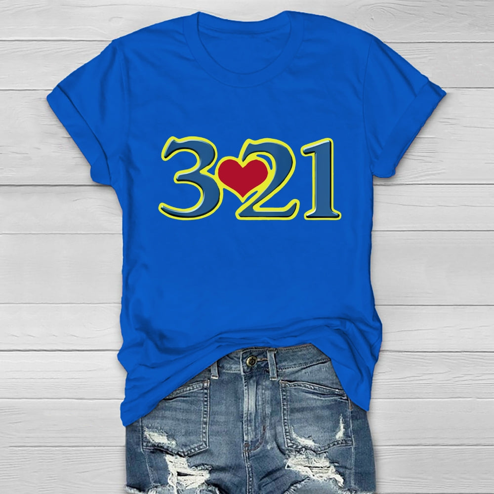 321 World Down Syndrome Day Healthwear T-shirt