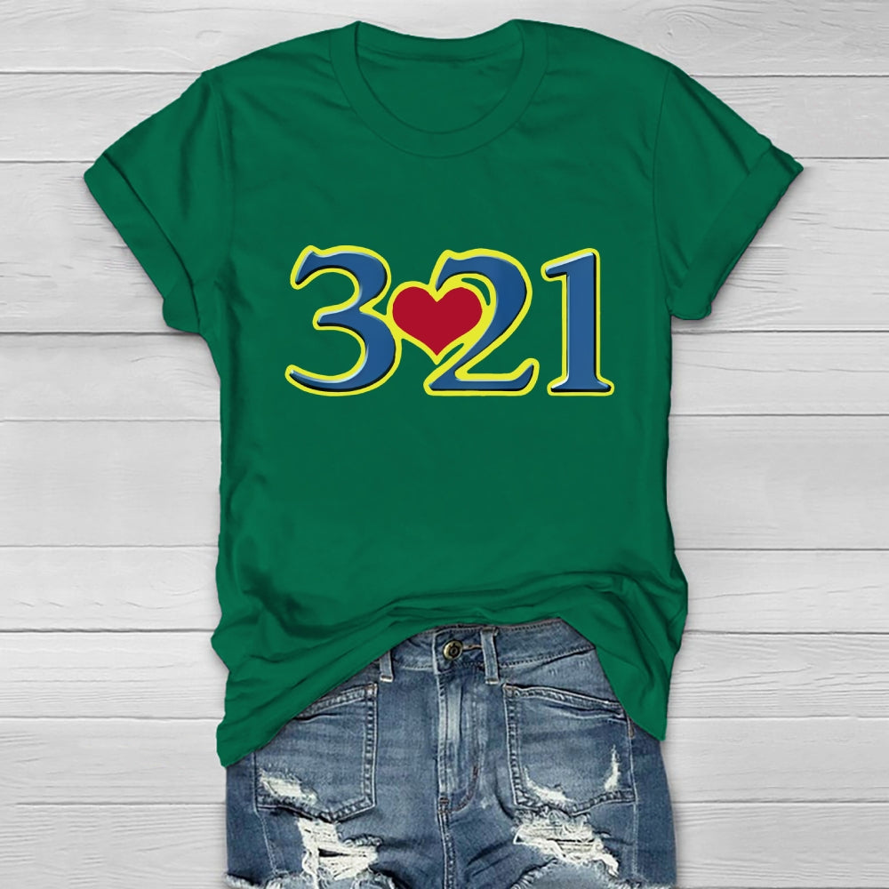 321 World Down Syndrome Day Healthwear T-shirt