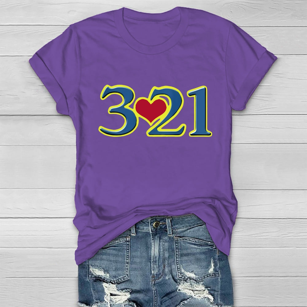 321 World Down Syndrome Day Healthwear T-shirt