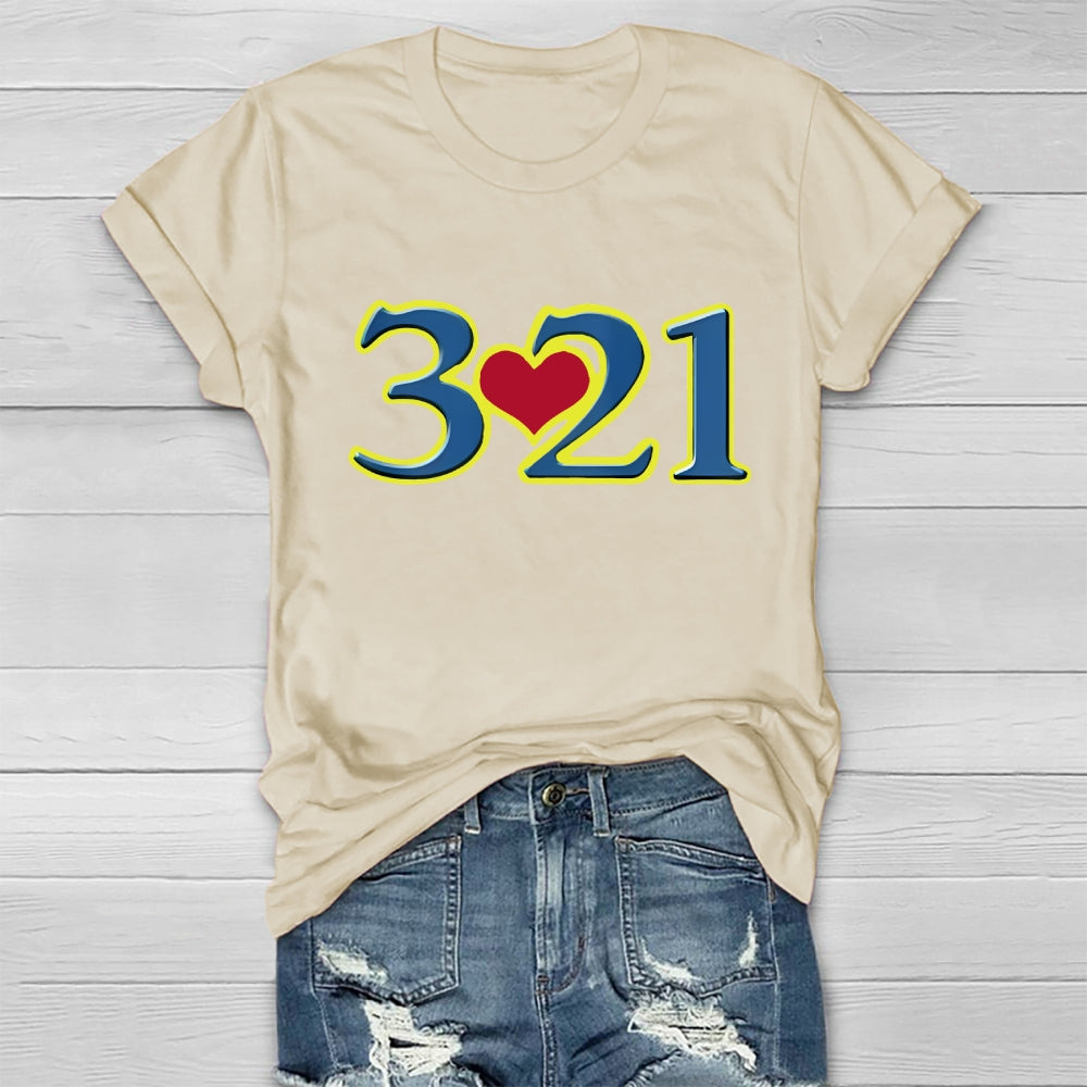 321 World Down Syndrome Day Healthwear T-shirt