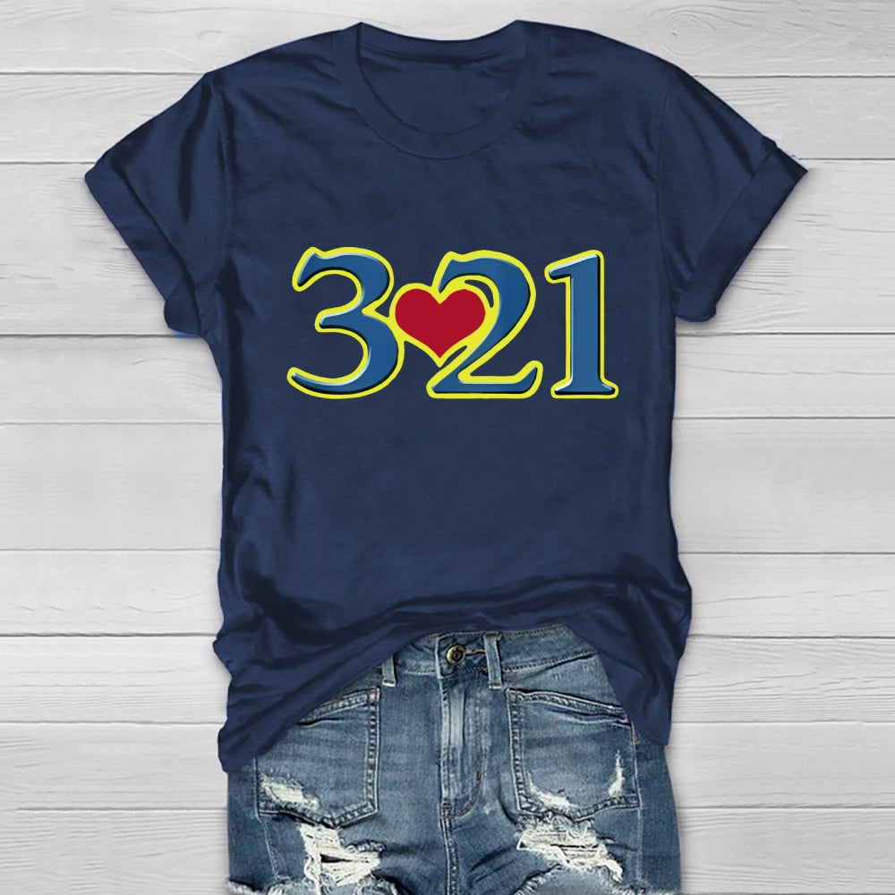 321 World Down Syndrome Day Healthwear T-shirt