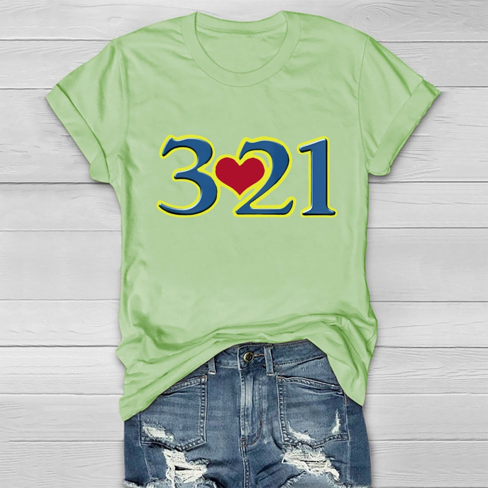 321 World Down Syndrome Day Healthwear T-shirt