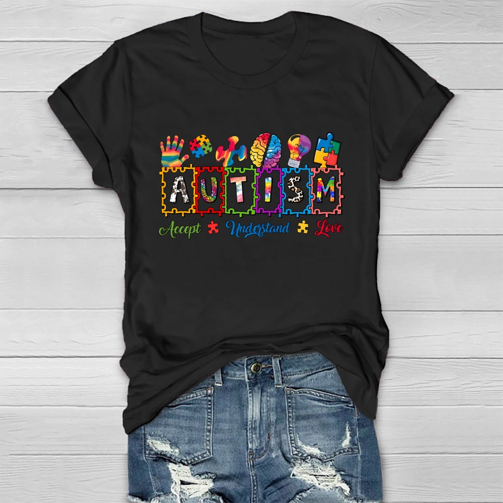 Autism Brain Puzzle Healthwear T-shirt