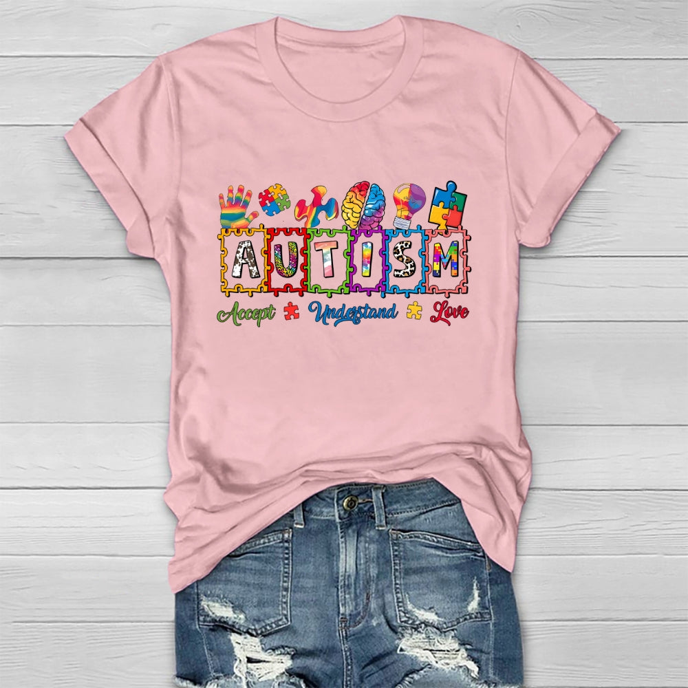 Autism Brain Puzzle Healthwear T-shirt