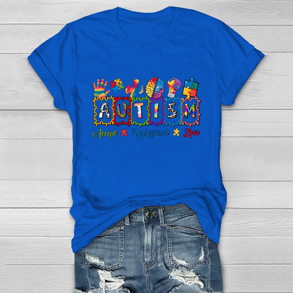 Autism Brain Puzzle Healthwear T-shirt