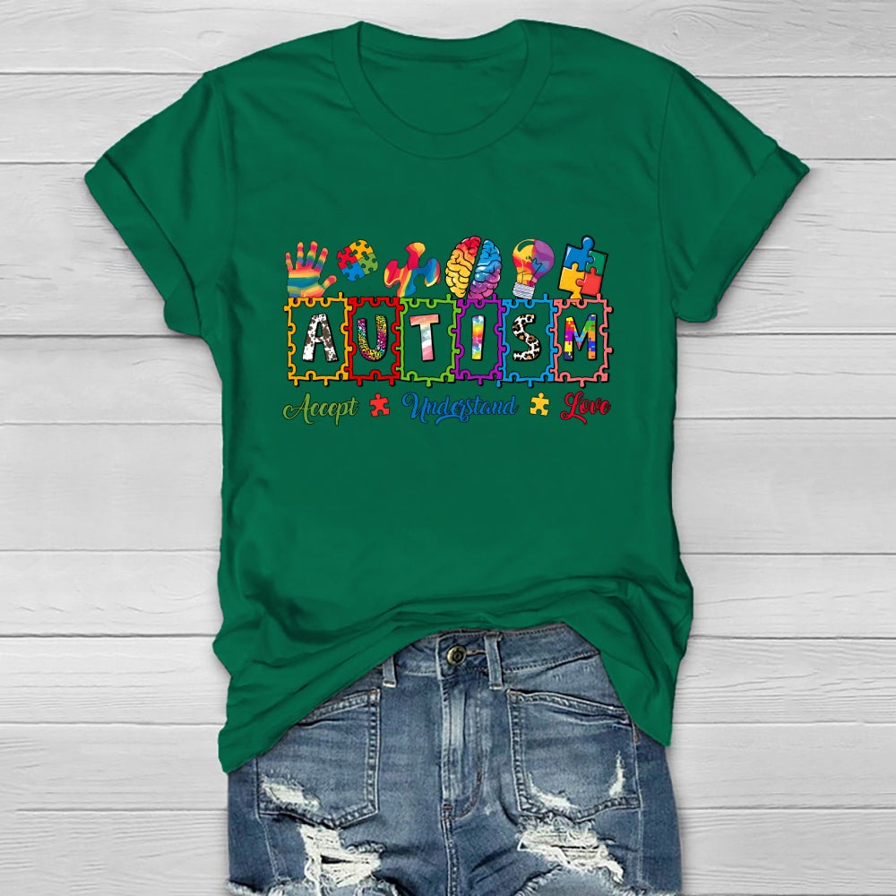Autism Brain Puzzle Healthwear T-shirt