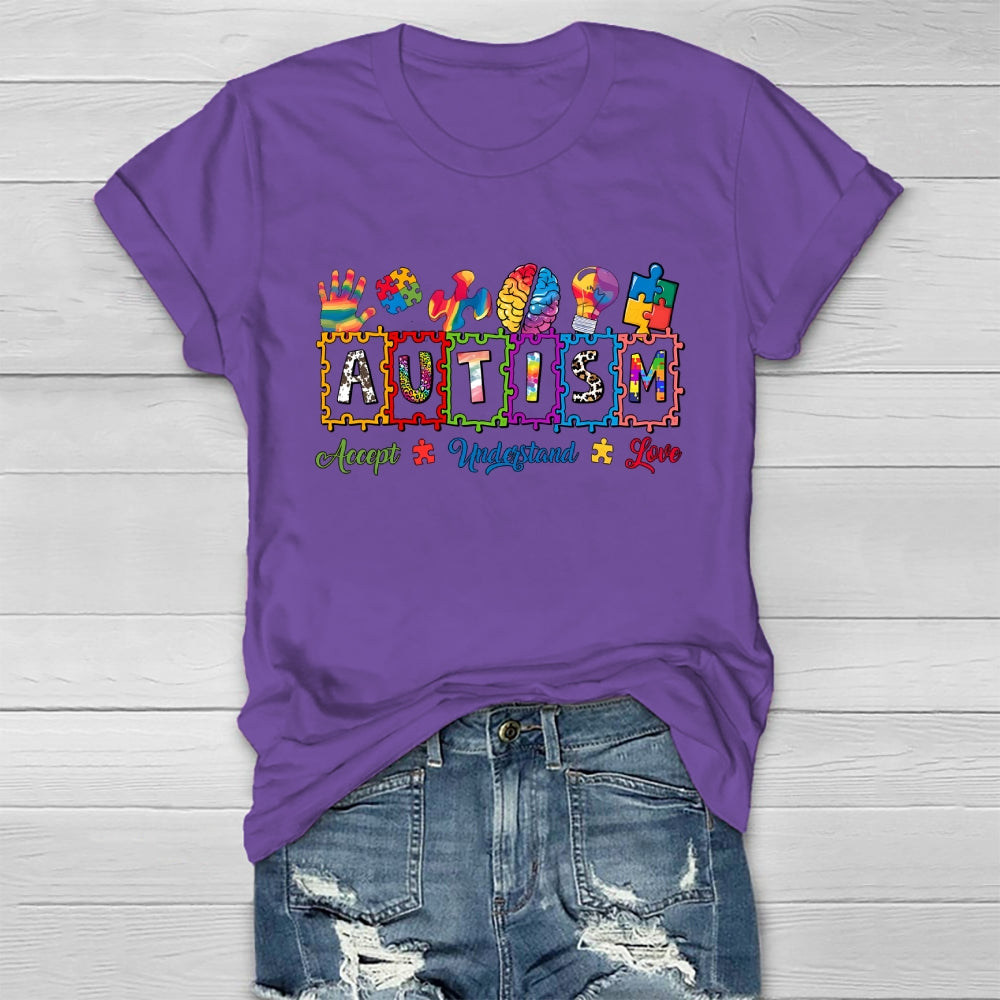 Autism Brain Puzzle Healthwear T-shirt