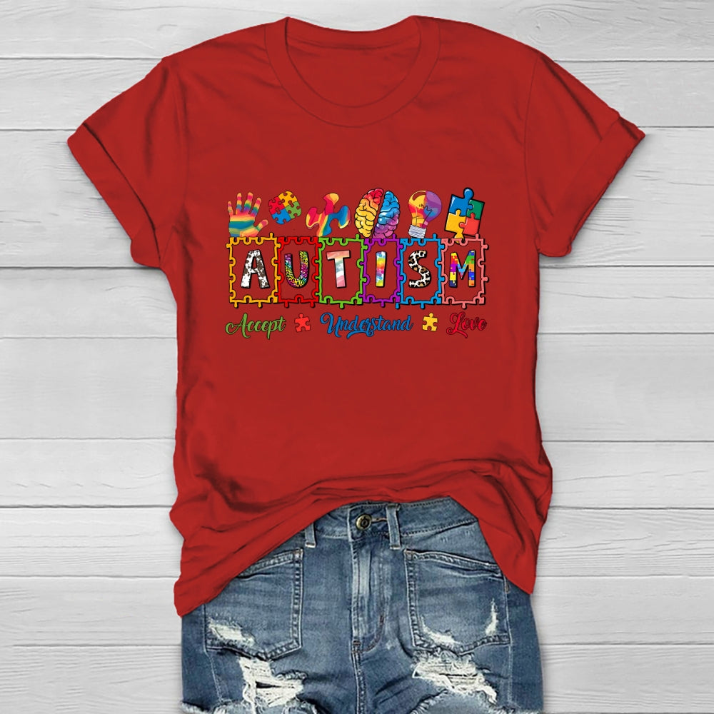 Autism Brain Puzzle Healthwear T-shirt