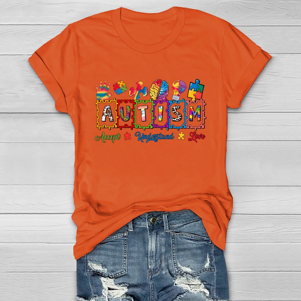 Autism Brain Puzzle Healthwear T-shirt