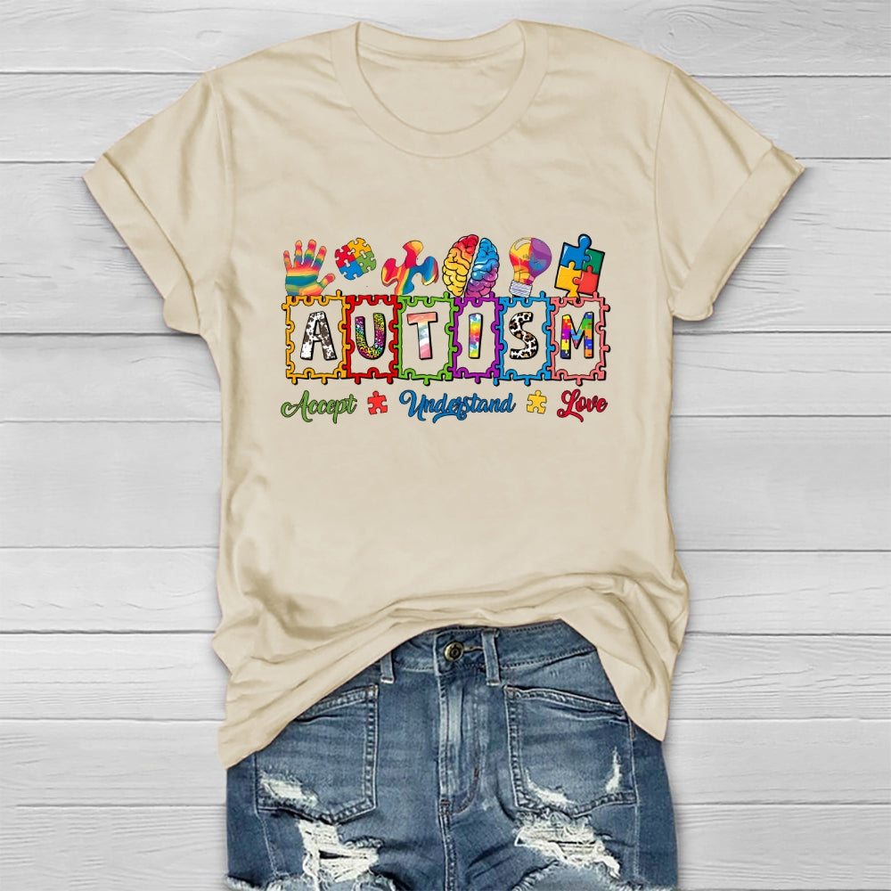 Autism Brain Puzzle Healthwear T-shirt