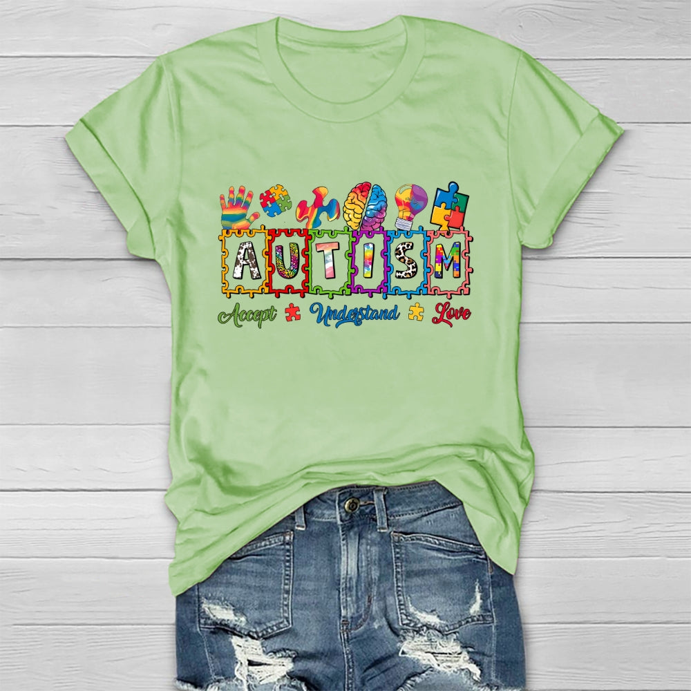 Autism Brain Puzzle Healthwear T-shirt