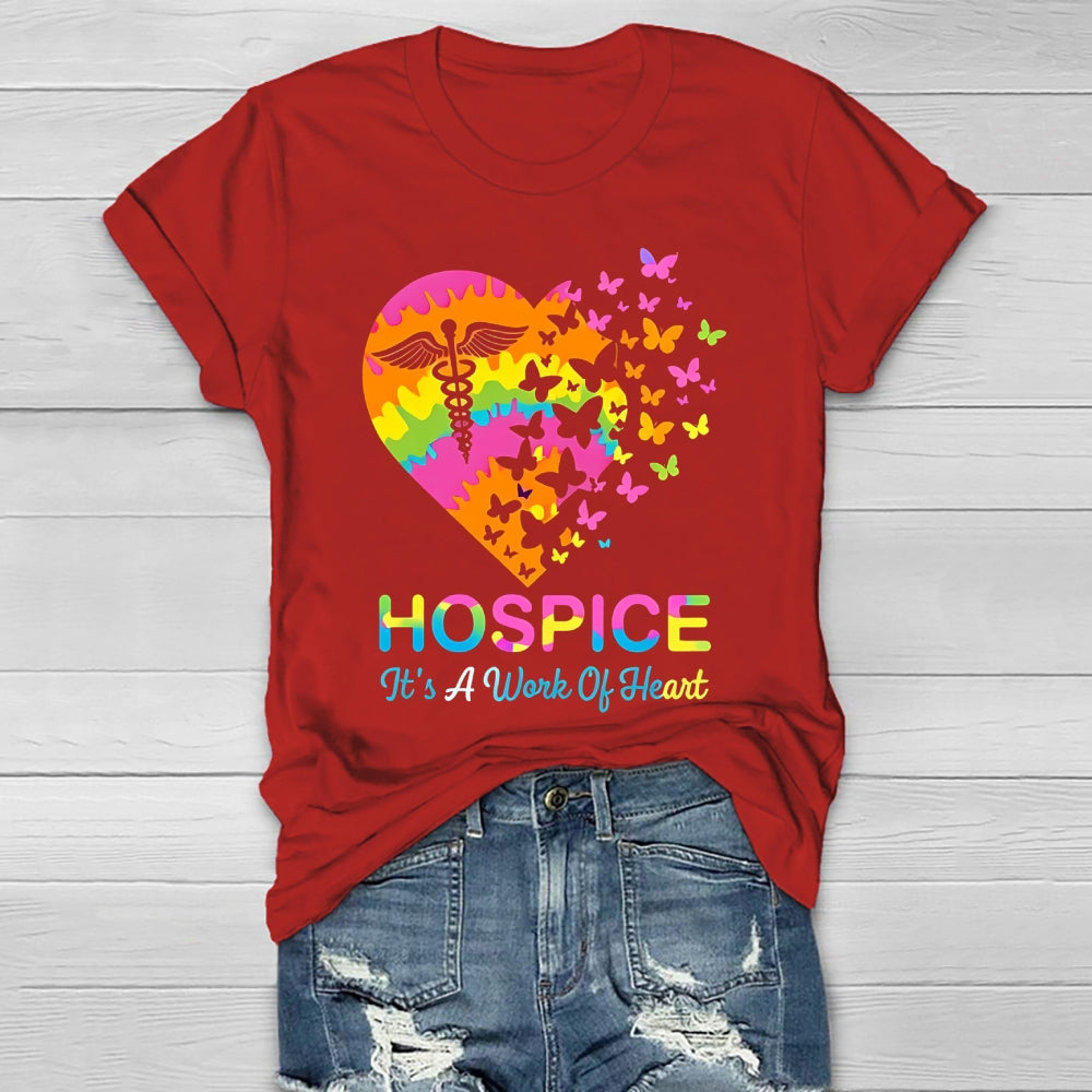 Hospice It's A Work Of Heart  Healthwear T-shirt