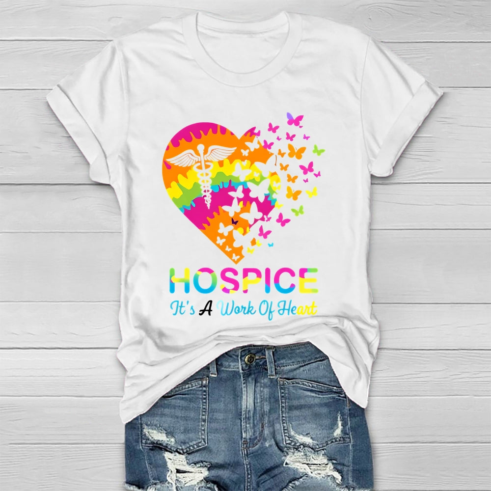 Hospice It's A Work Of Heart  Healthwear T-shirt