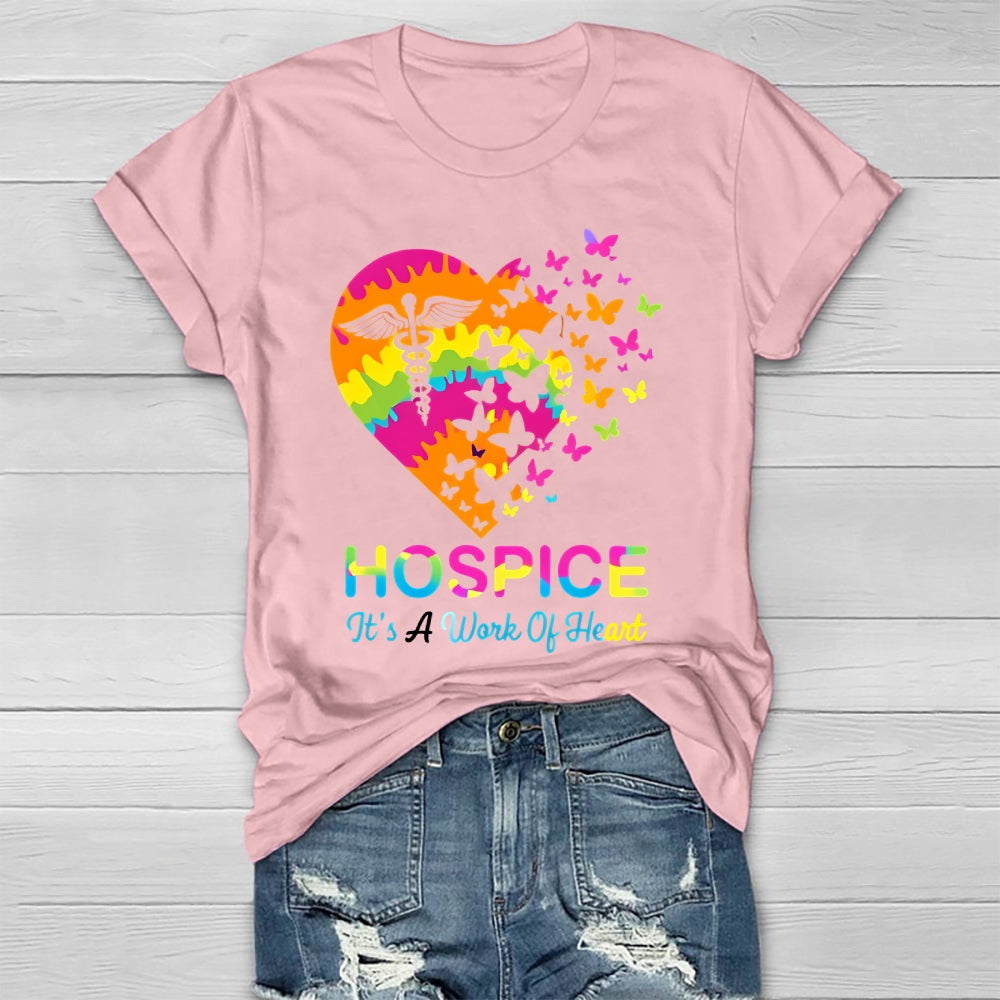 Hospice It's A Work Of Heart  Healthwear T-shirt