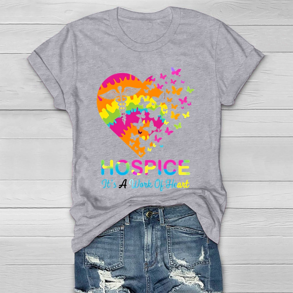 Hospice It's A Work Of Heart  Healthwear T-shirt