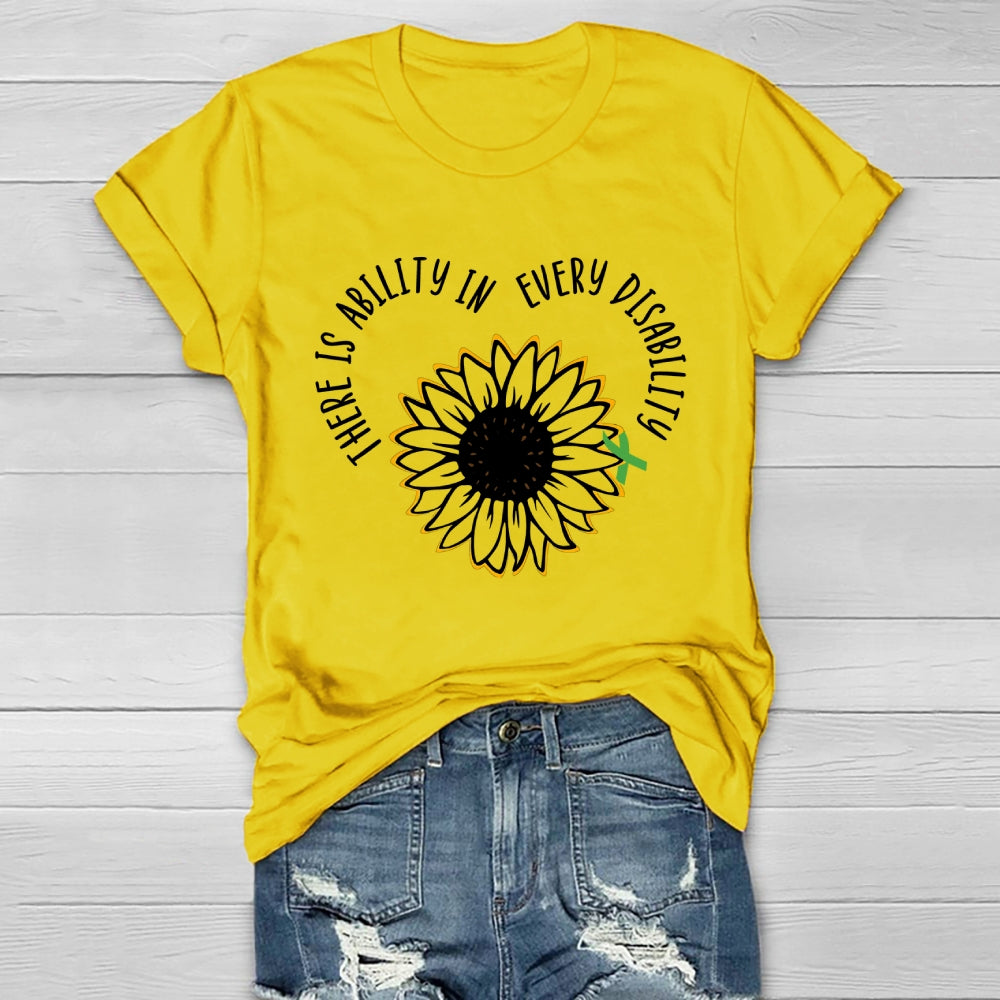 There Is Ability In Every Disability  Healthwear T-shirt