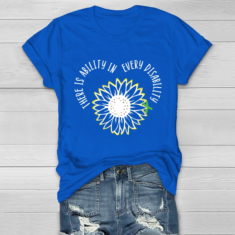 There Is Ability In Every Disability  Healthwear T-shirt