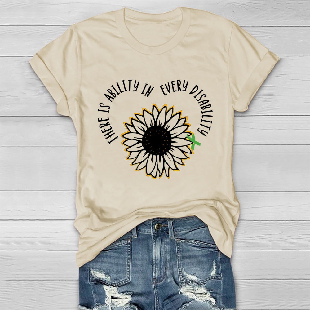 There Is Ability In Every Disability  Healthwear T-shirt