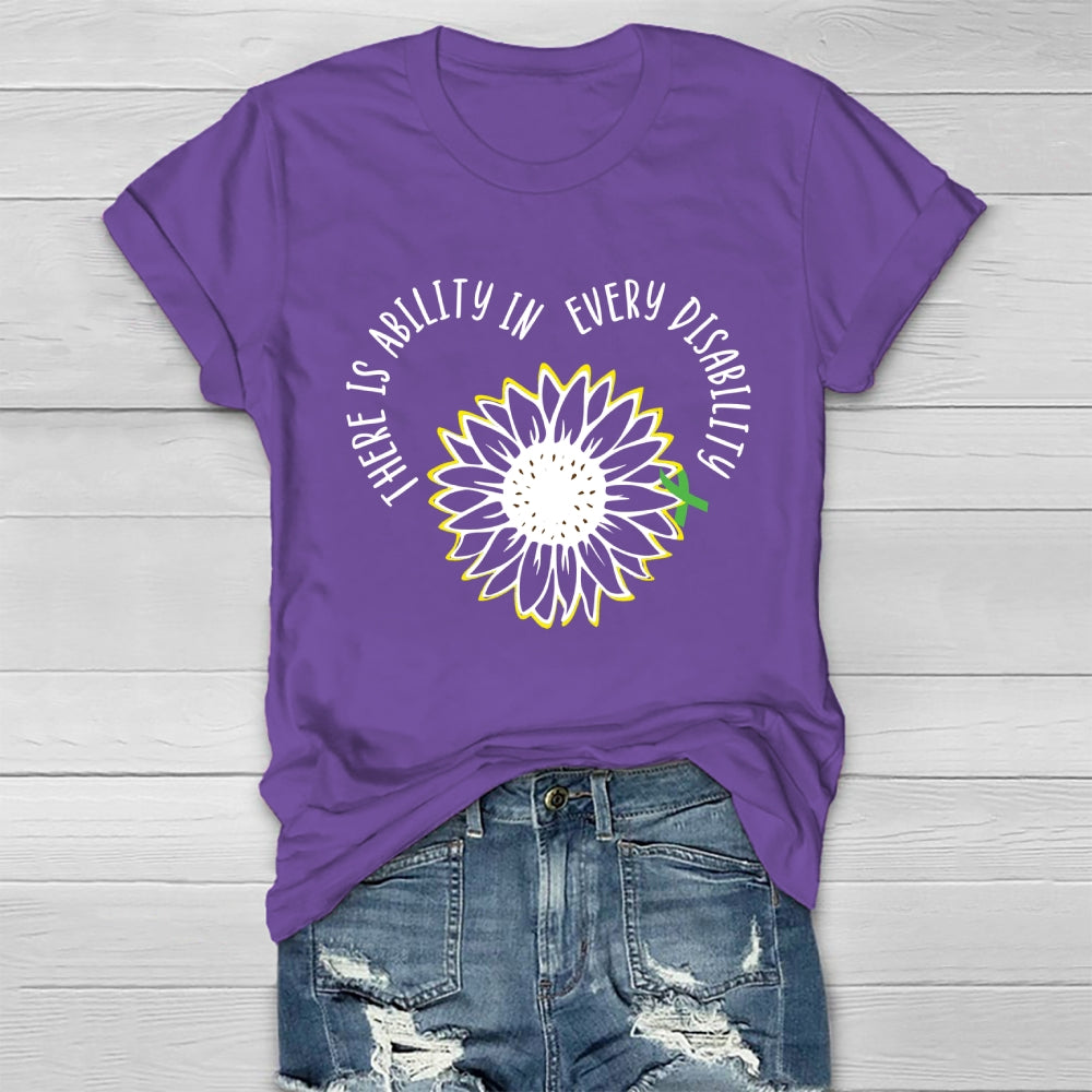 There Is Ability In Every Disability  Healthwear T-shirt