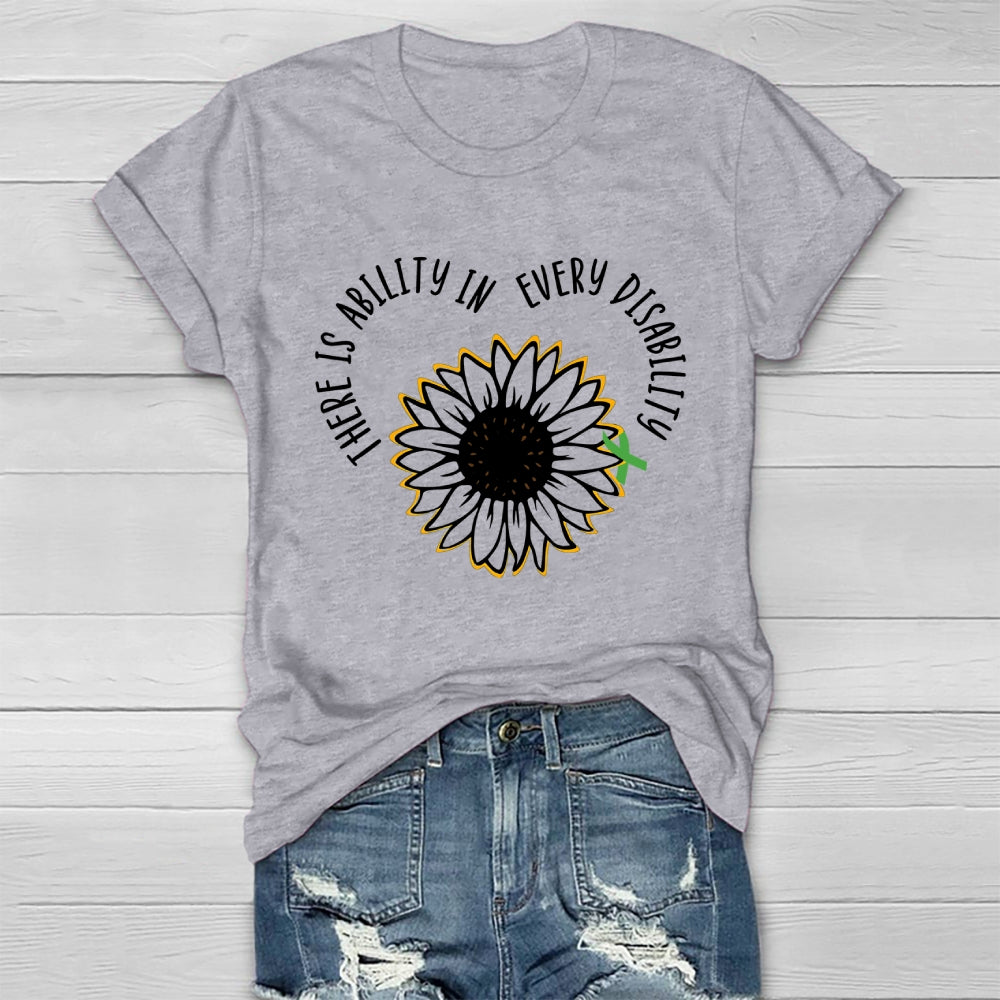 There Is Ability In Every Disability  Healthwear T-shirt