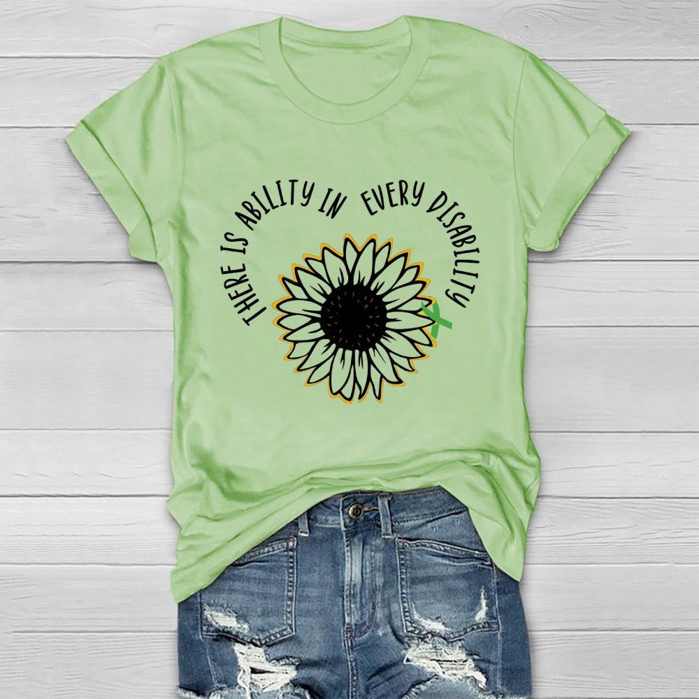 There Is Ability In Every Disability  Healthwear T-shirt