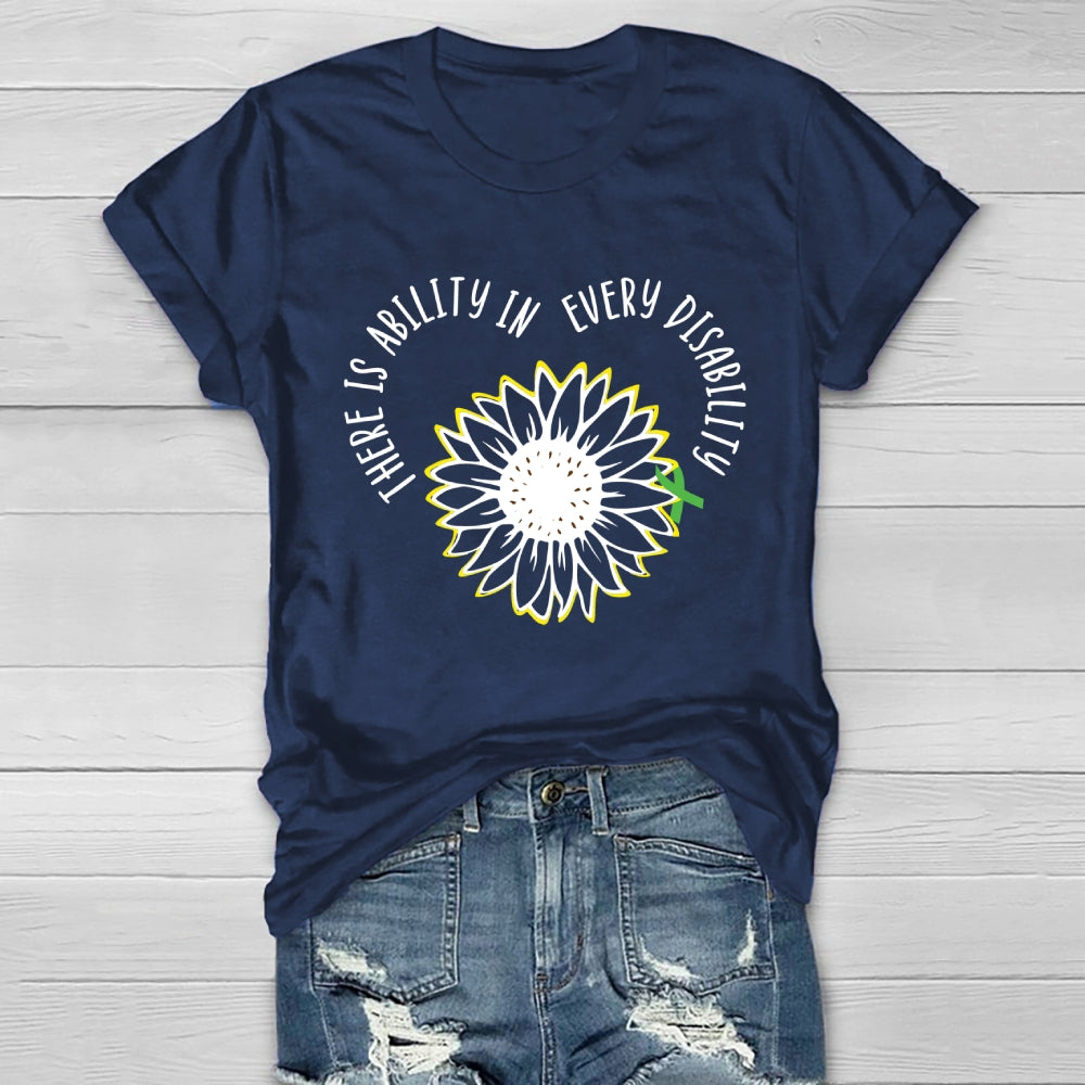 There Is Ability In Every Disability  Healthwear T-shirt
