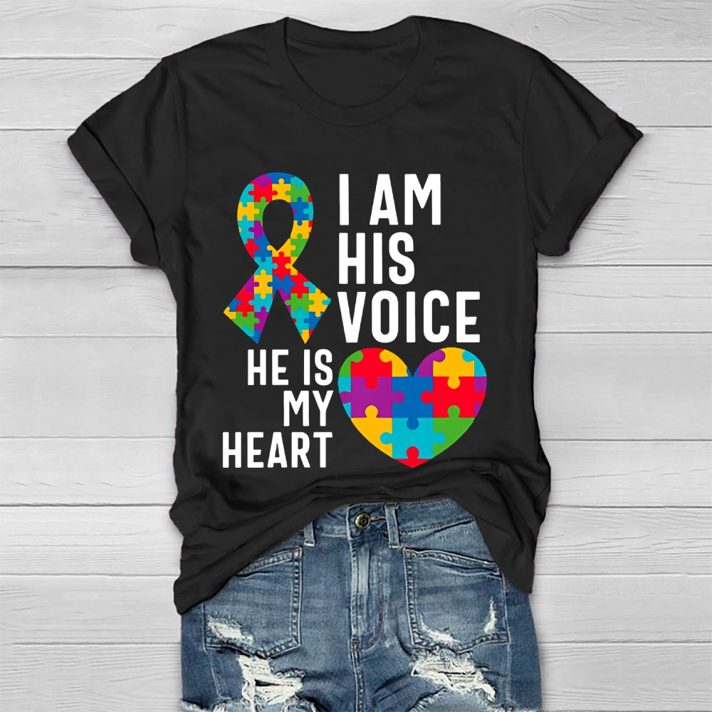 I Am His Voice He Is My Heart  Healthwear T-shirt