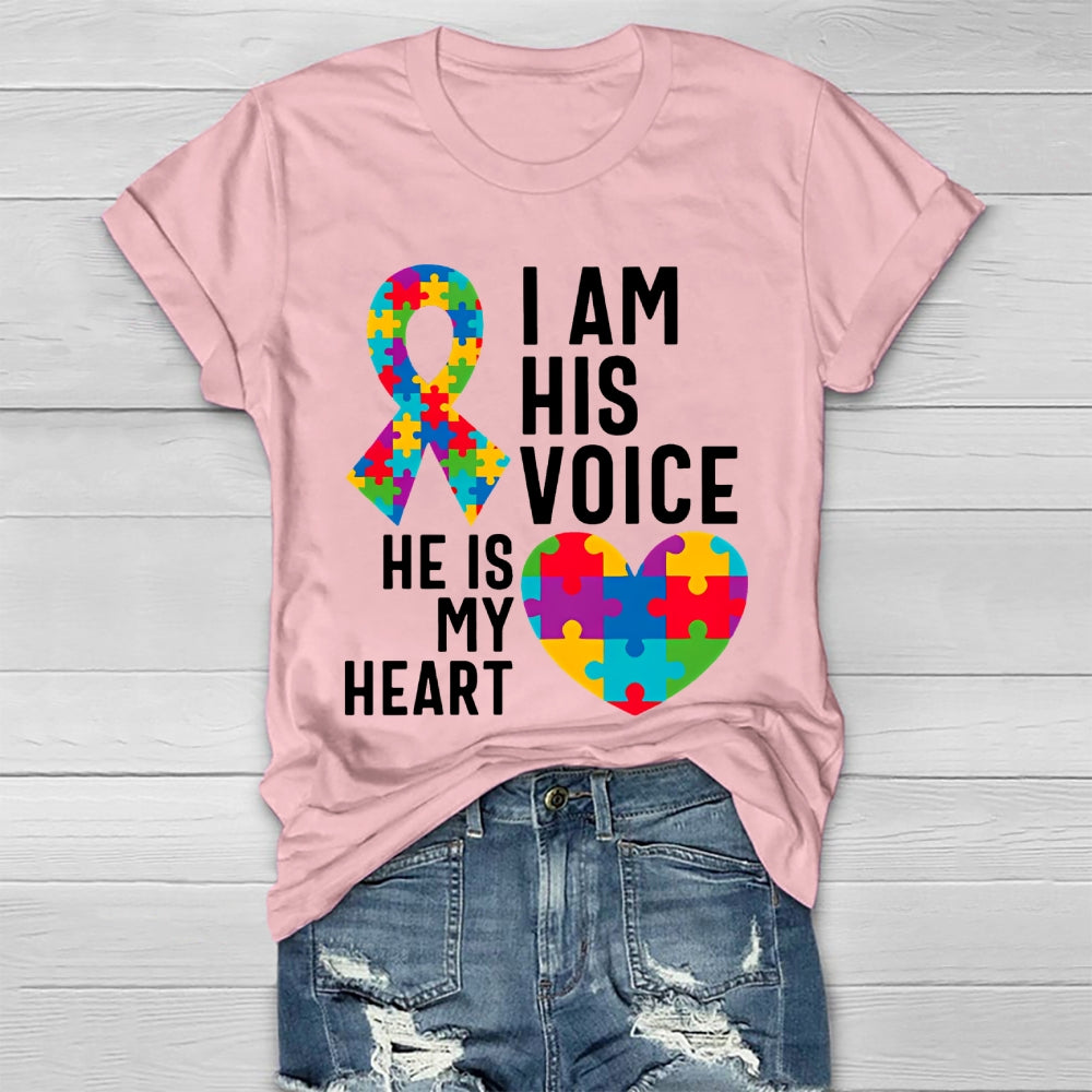 I Am His Voice He Is My Heart  Healthwear T-shirt