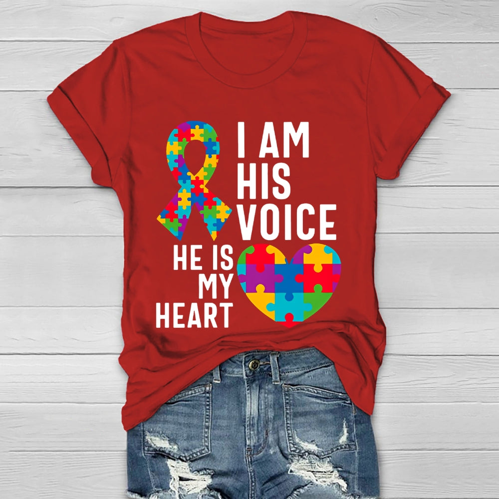 I Am His Voice He Is My Heart  Healthwear T-shirt