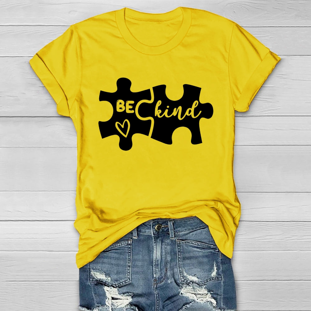 Be Kind Puzzle Healthwear T-shirt
