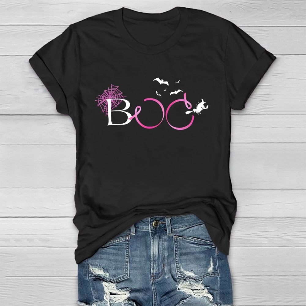 Boo Pink Ribbon Healthwear T-shirt