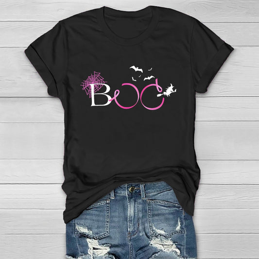 Boo Pink Ribbon Healthwear T-shirt
