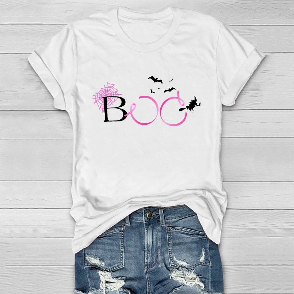Boo Pink Ribbon Healthwear T-shirt