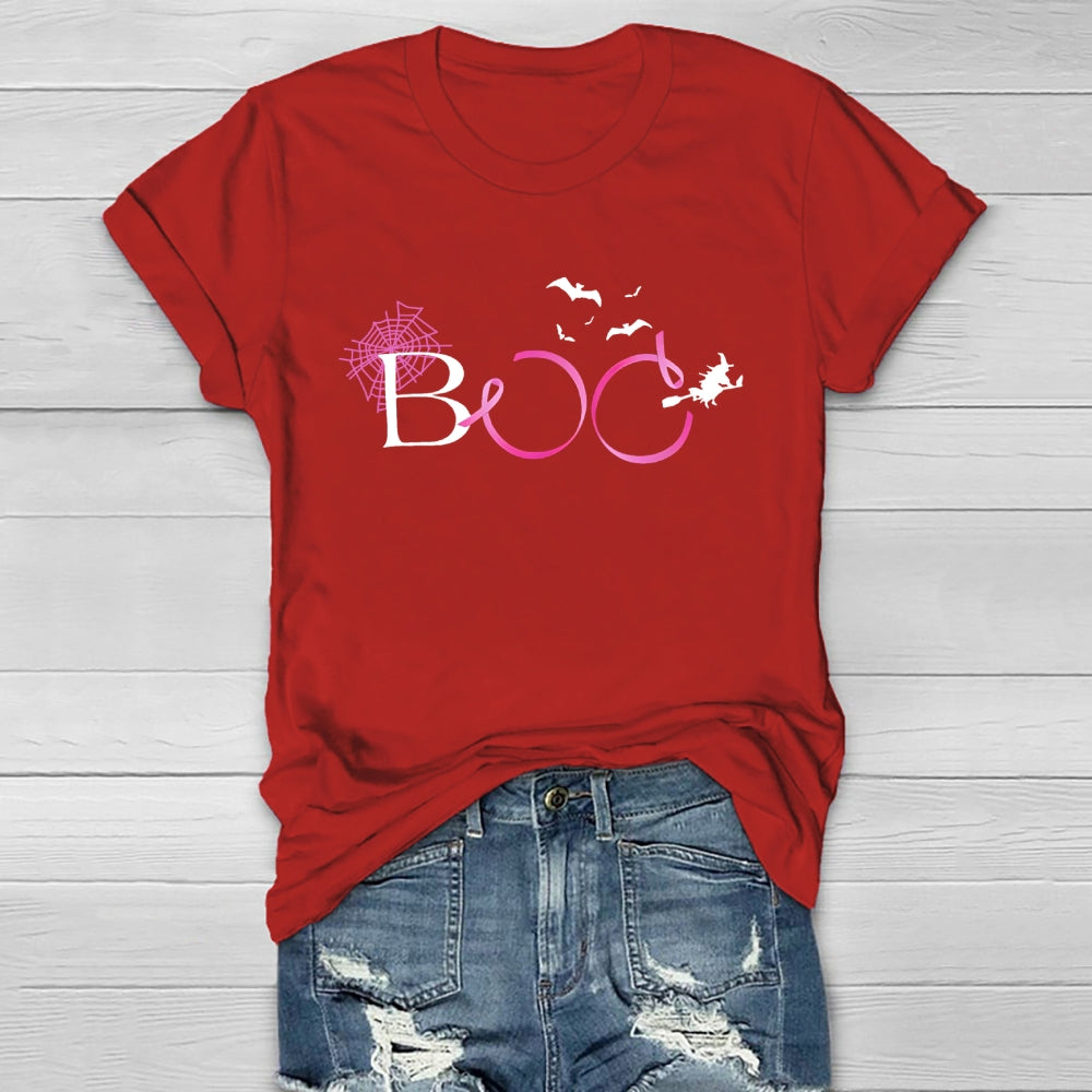 Boo Pink Ribbon Healthwear T-shirt