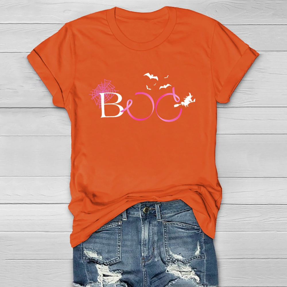 Boo Pink Ribbon Healthwear T-shirt