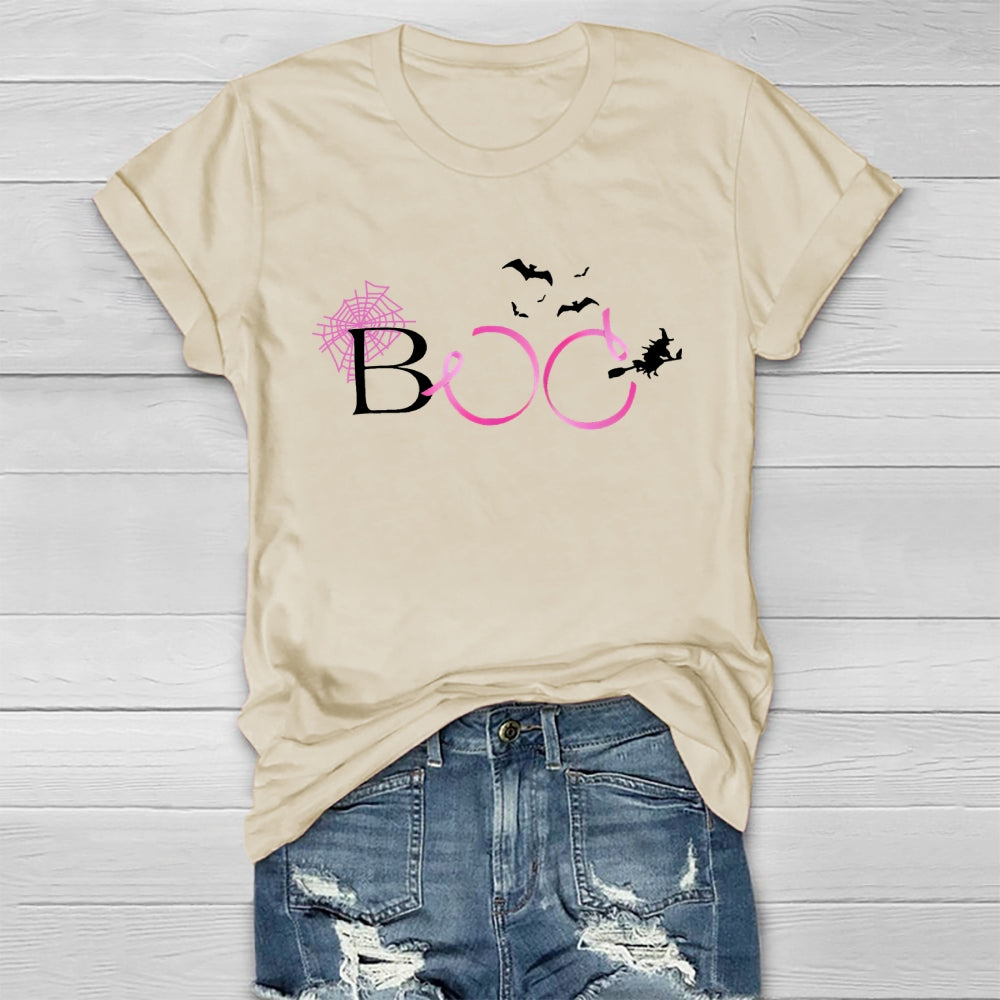 Boo Pink Ribbon Healthwear T-shirt
