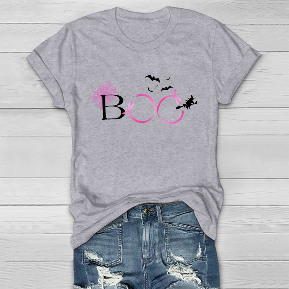 Boo Pink Ribbon Healthwear T-shirt