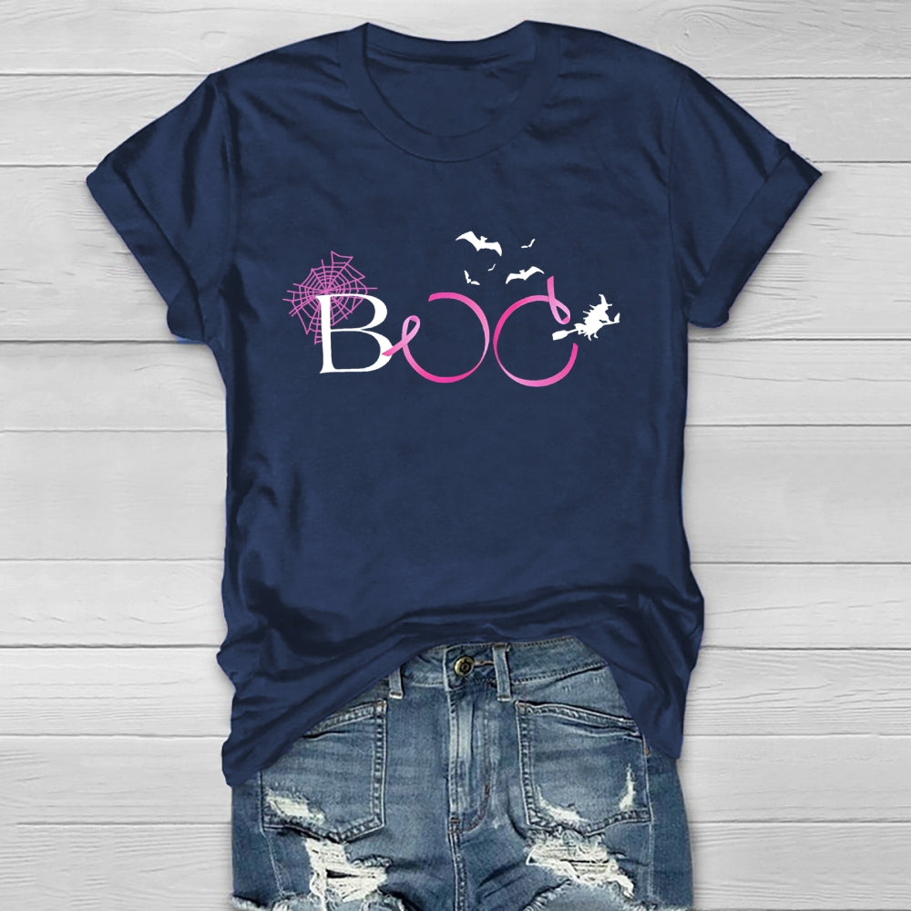 Boo Pink Ribbon Healthwear T-shirt