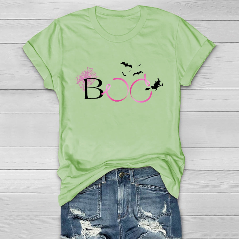 Boo Pink Ribbon Healthwear T-shirt