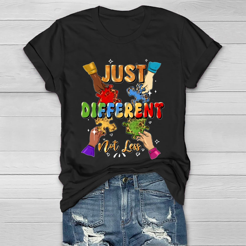 Just Different Not Less Puzzle Healthwear T-shirt