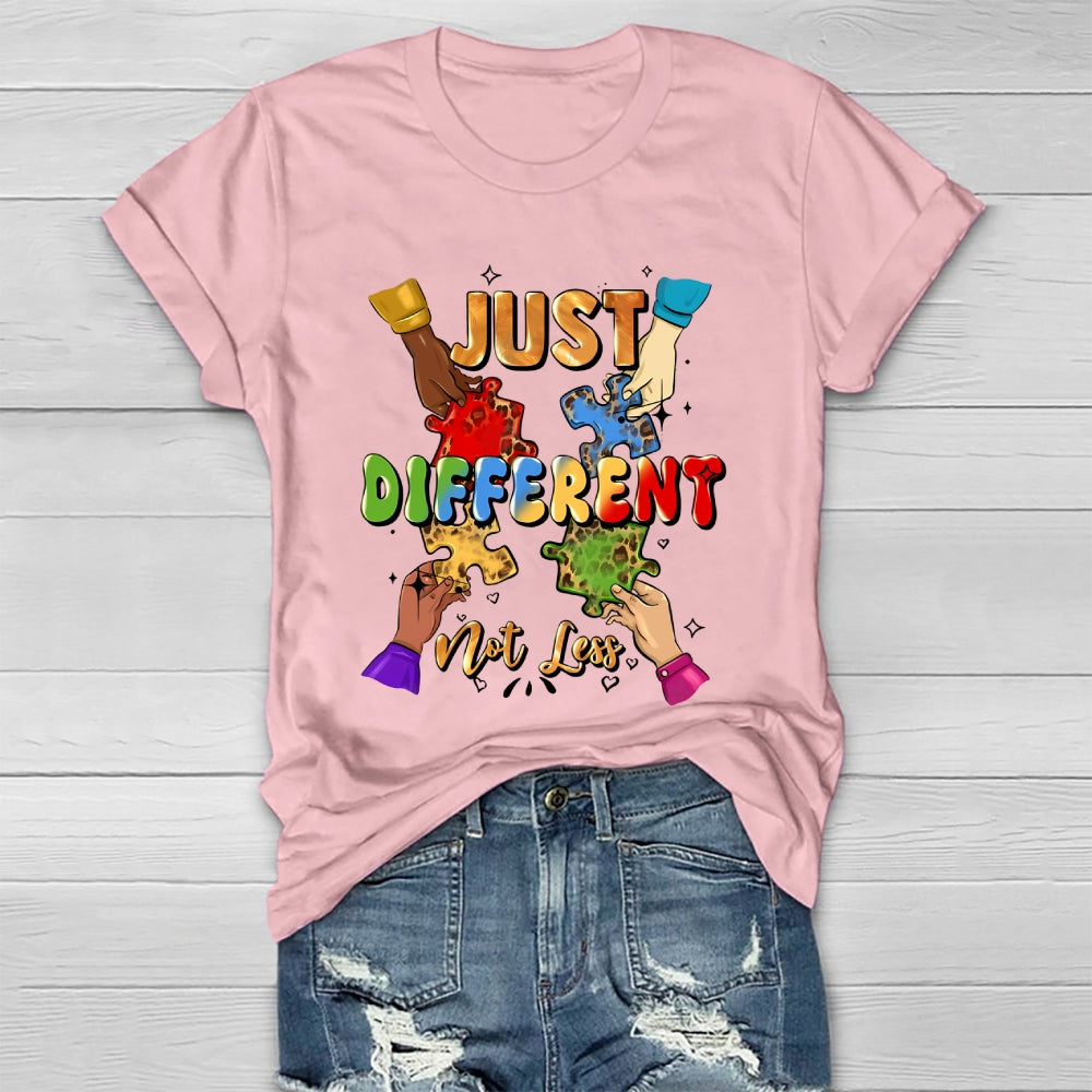 Just Different Not Less Puzzle Healthwear T-shirt