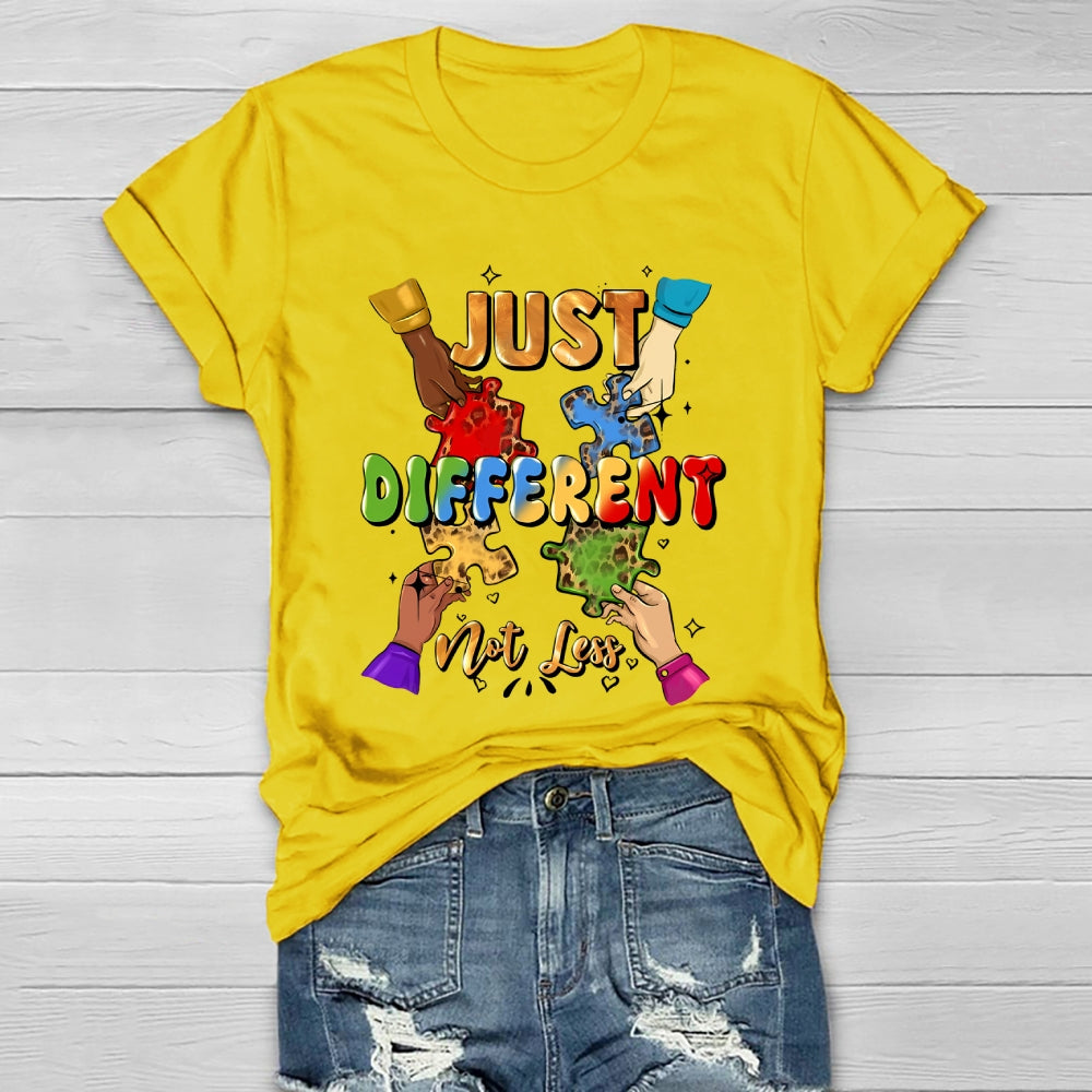 Just Different Not Less Puzzle Healthwear T-shirt
