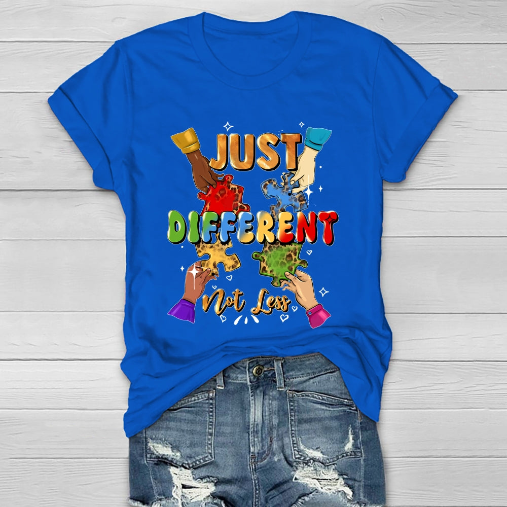 Just Different Not Less Puzzle Healthwear T-shirt