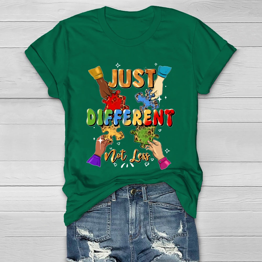 Just Different Not Less Puzzle Healthwear T-shirt
