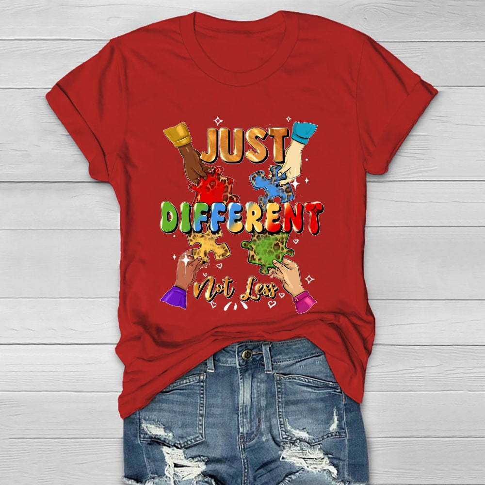 Just Different Not Less Puzzle Healthwear T-shirt