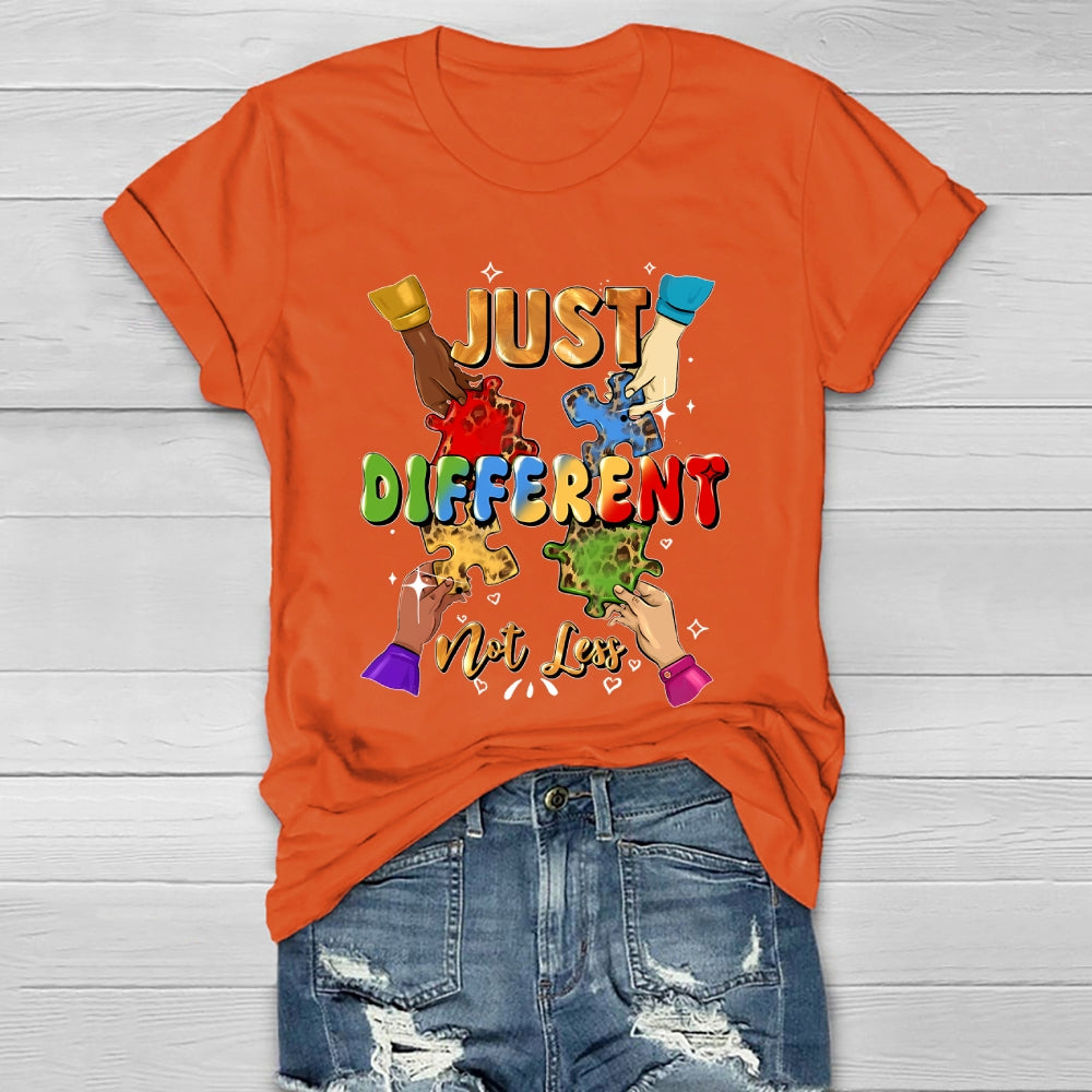 Just Different Not Less Puzzle Healthwear T-shirt