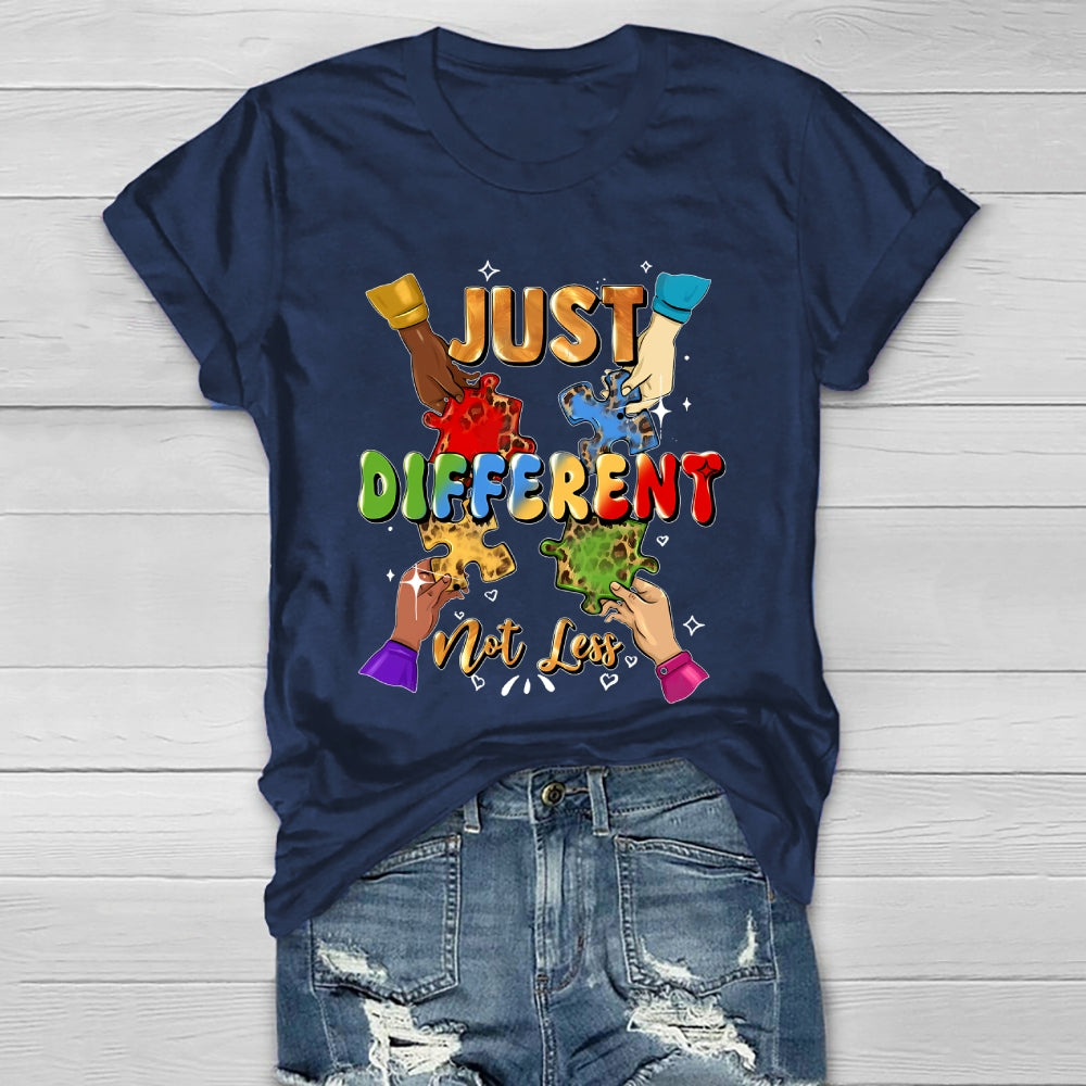 Just Different Not Less Puzzle Healthwear T-shirt
