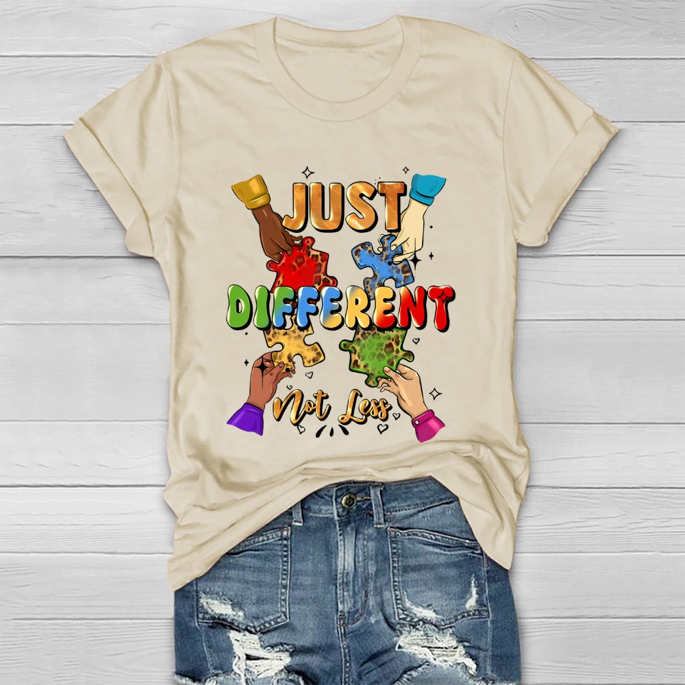 Just Different Not Less Puzzle Healthwear T-shirt